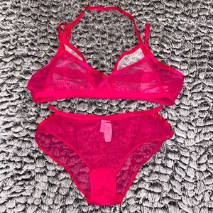 NWT Sheer VS Bra and Panty Set